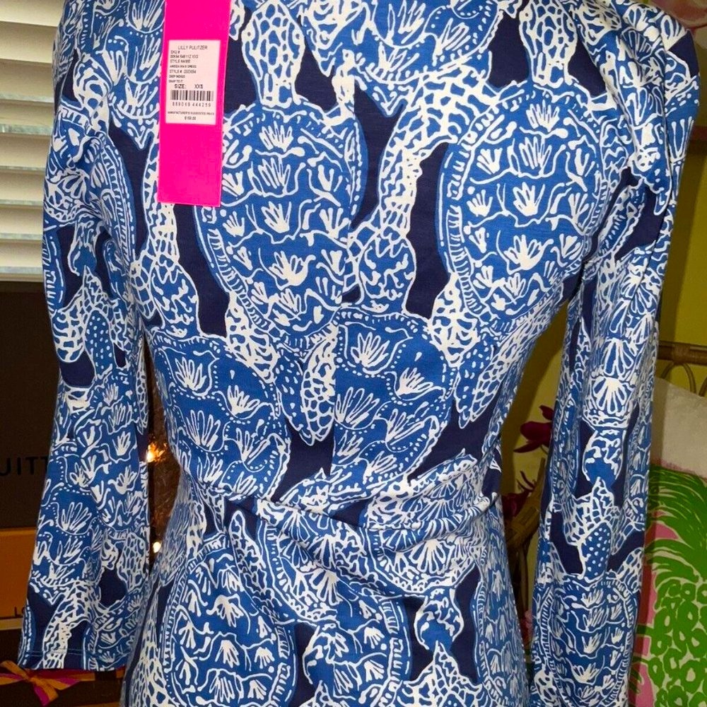 Lilly Pulitzer NWT Anissa Maxi Dress Deep Indigo Snap To It Size XXS - Picture 6 of 6